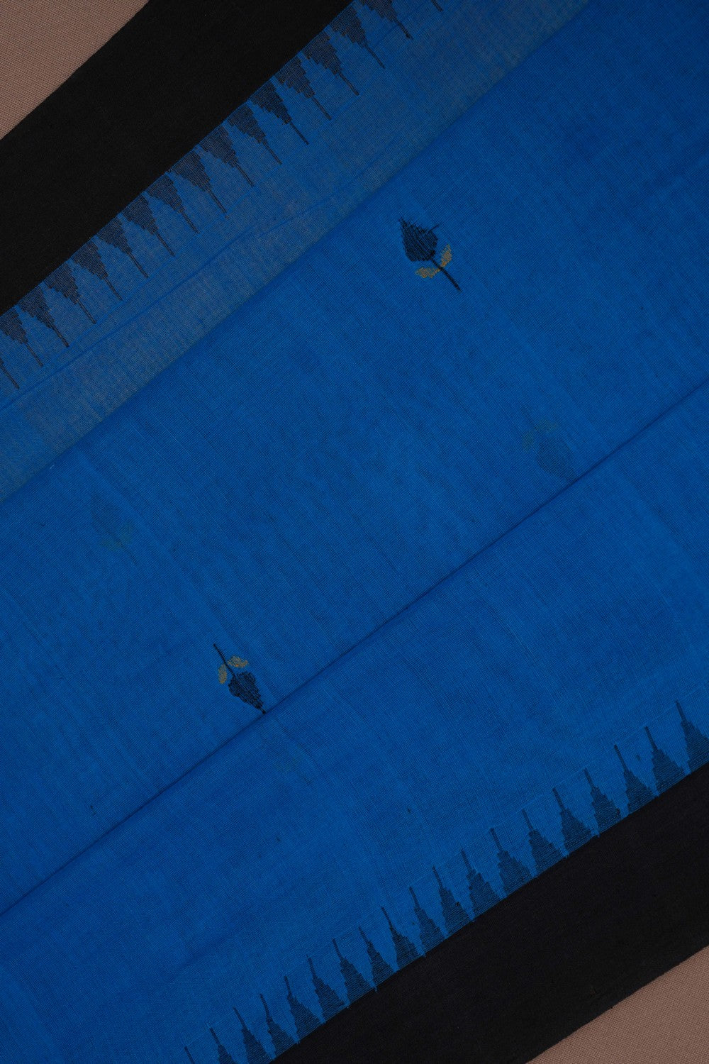 Image of South Cotton Blue Saree